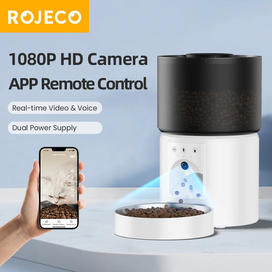 SmartPet CamFeeder A60 – WiFi Auto Pet Feeder with 1080P Camera & App Control