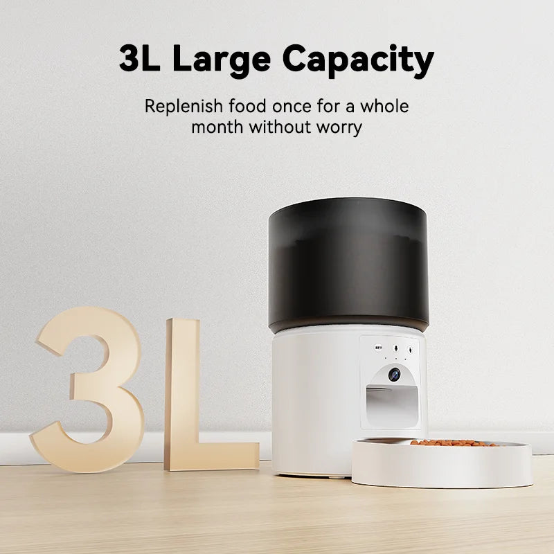 SmartPet CamFeeder A60 – WiFi Auto Pet Feeder with 1080P Camera & App Control