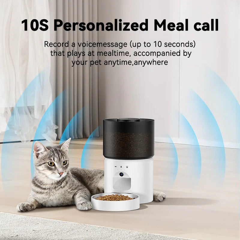 SmartPet CamFeeder A60 – WiFi Auto Pet Feeder with 1080P Camera & App Control